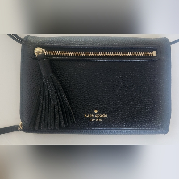 Kate Spade Black Leather Wallet - Picture 1 of 10